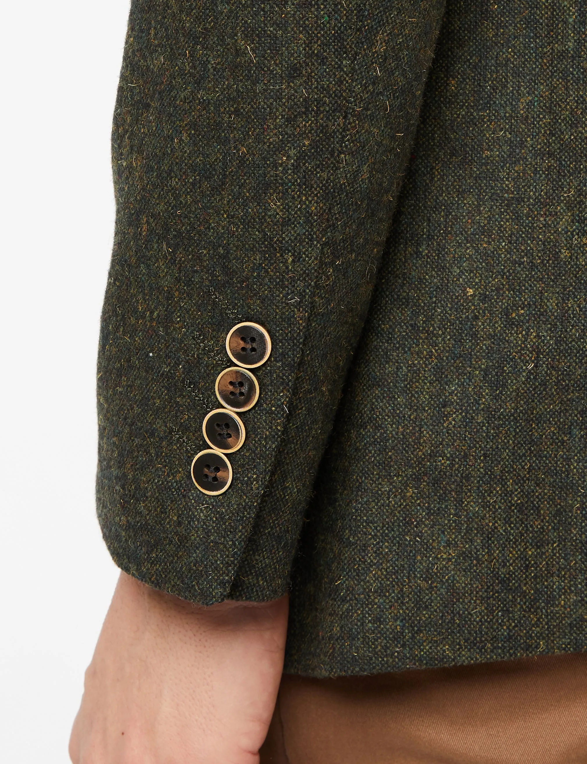 DANE - GREEN TWEED BLAZER