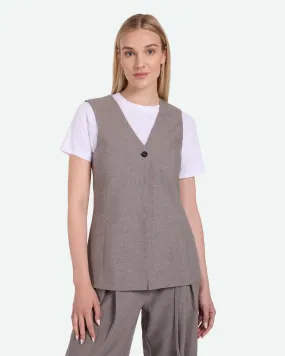 Davida 3737 Waistcoat - Pine Bark