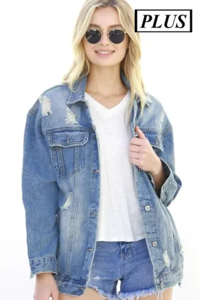 Distressed Jean Jacket