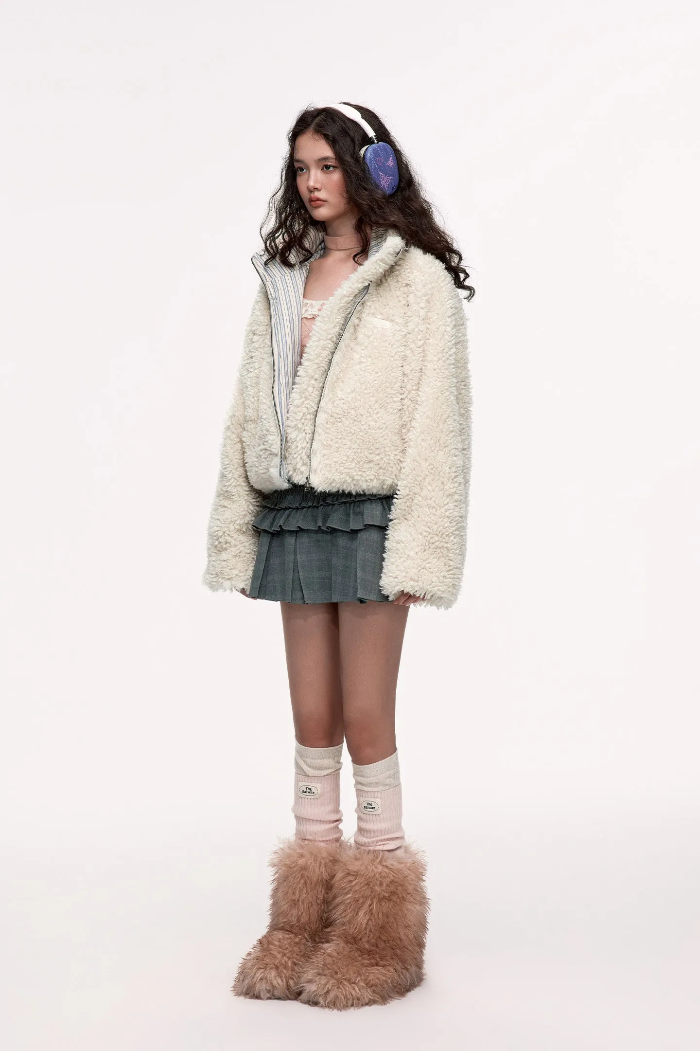 Double-Sided Short Loose Casual Thick Coat