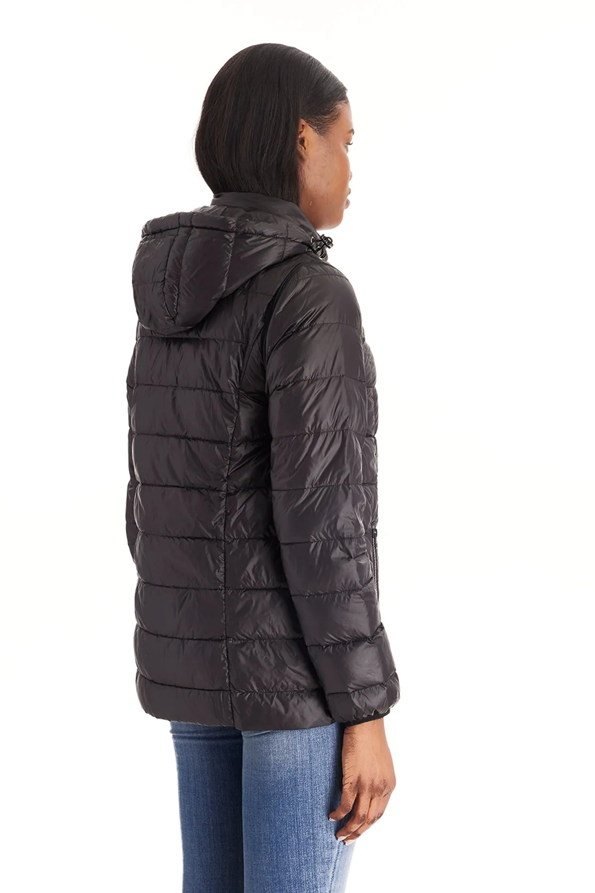 Down Lightweight Jacket With Removable Sleeves