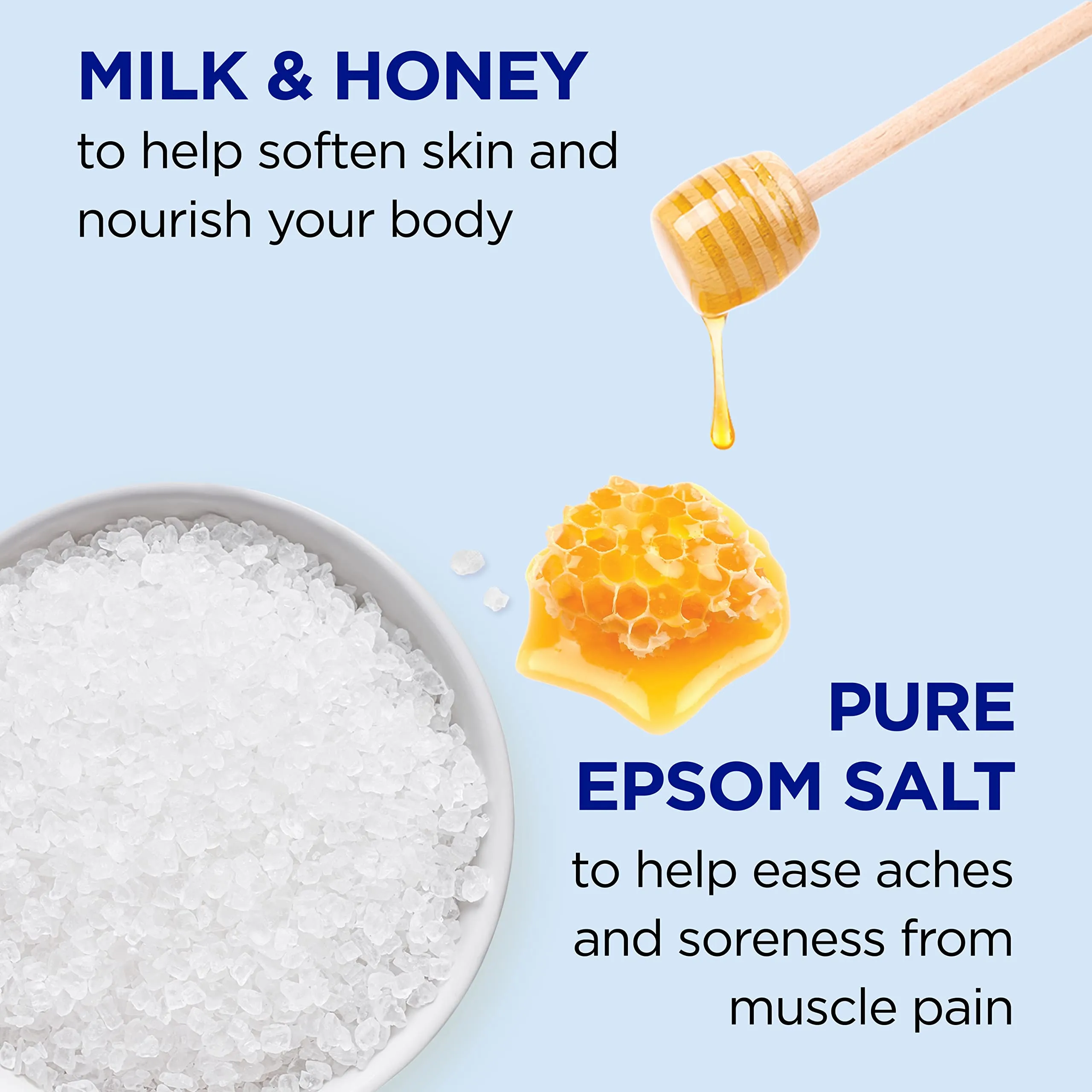 Dr. Teal's Epsom Salt Soak Soften & Nourish with Milk & Honey - 3 Lbs