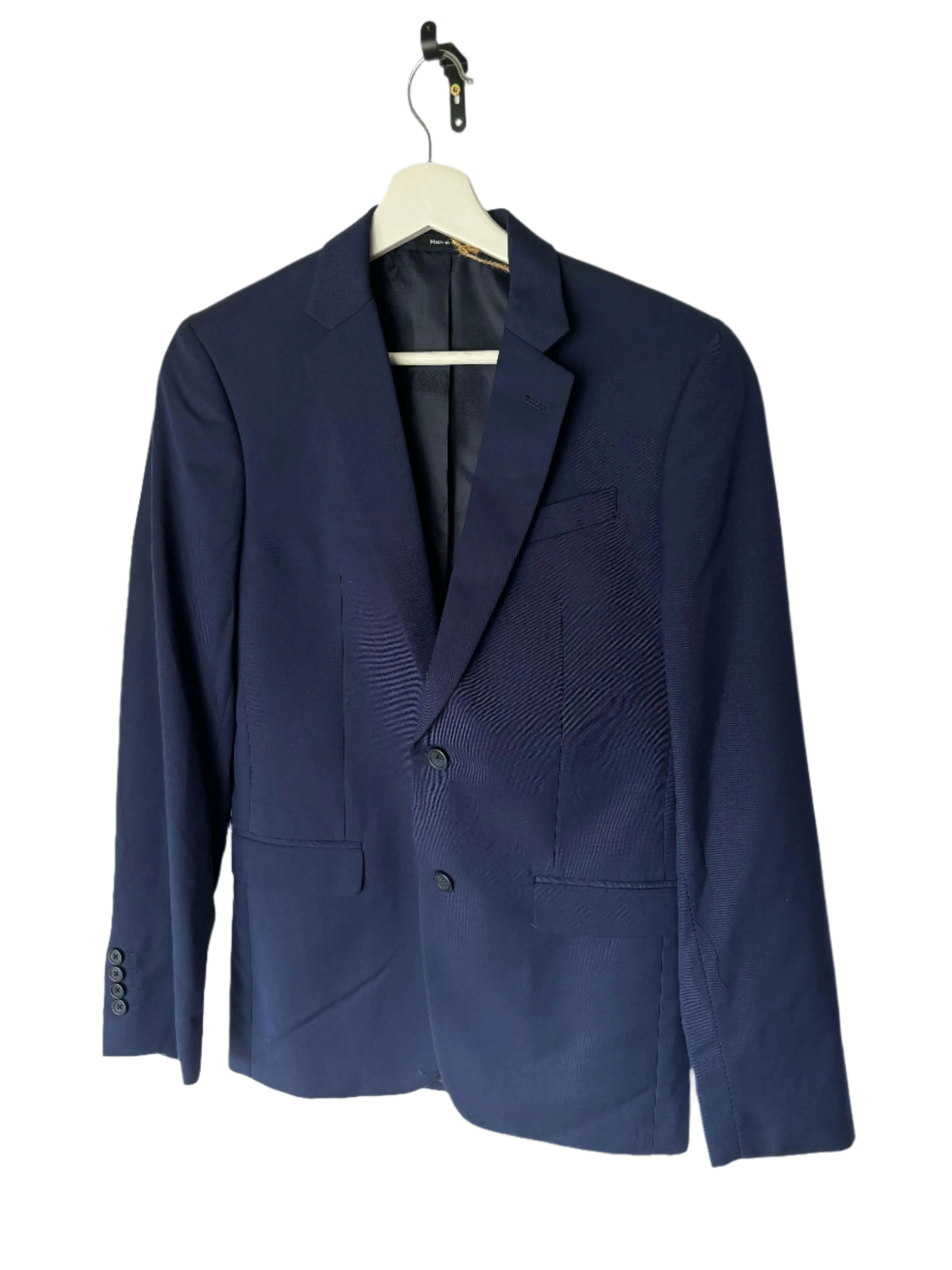 Egara Dark Blue Slim Fit Suit Jacket