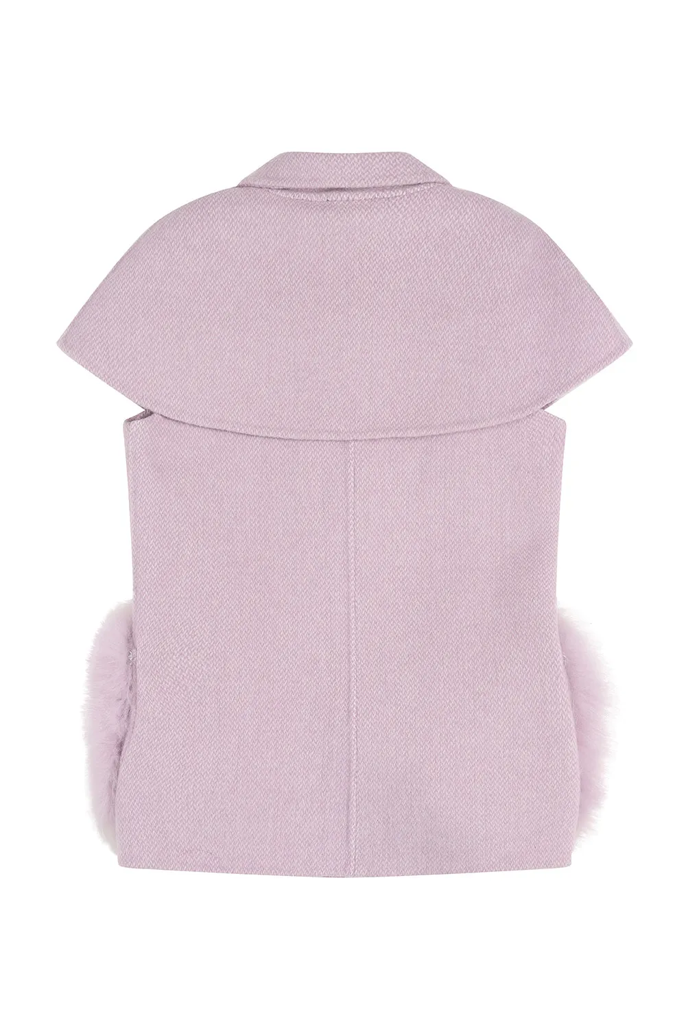 'Elise' cashmere vest - Lavender