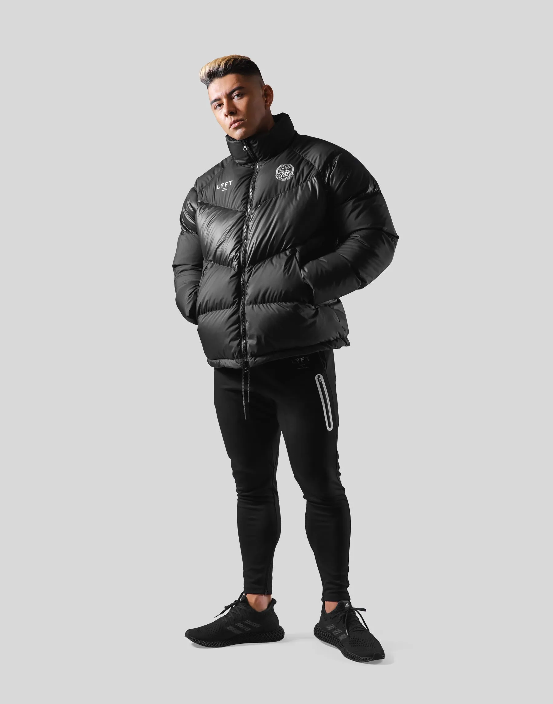 Emblem Genuine Down Jacket - Black