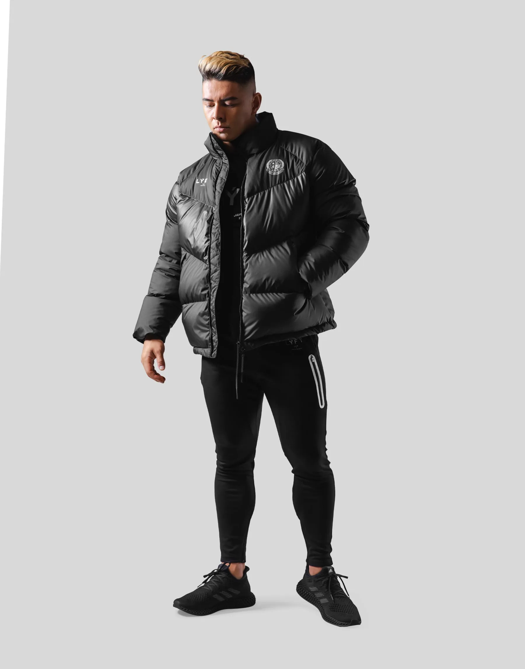 Emblem Genuine Down Jacket - Black