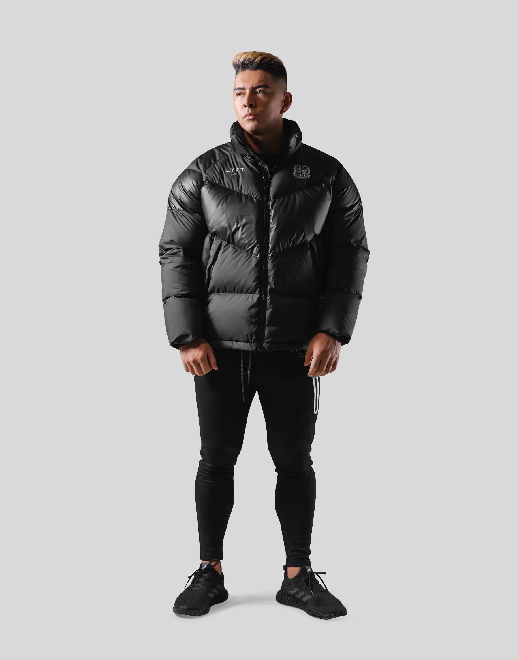 Emblem Genuine Down Jacket - Black