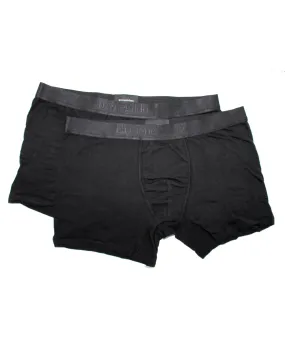 Ermenegildo Zegna Boxer Briefs Black Men Underwear 2 Pack Stretch Cotton XXL