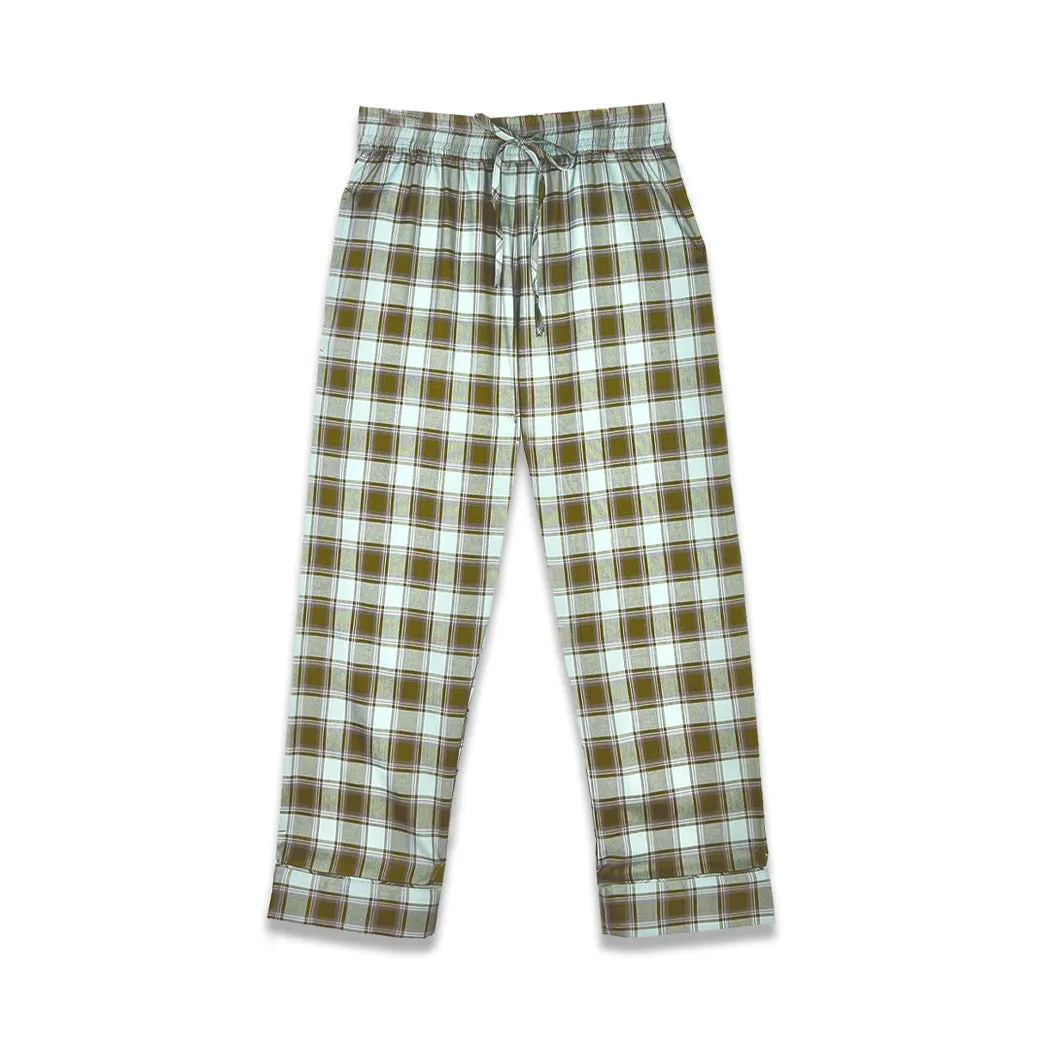 Everyday Pants - Sage Plaid