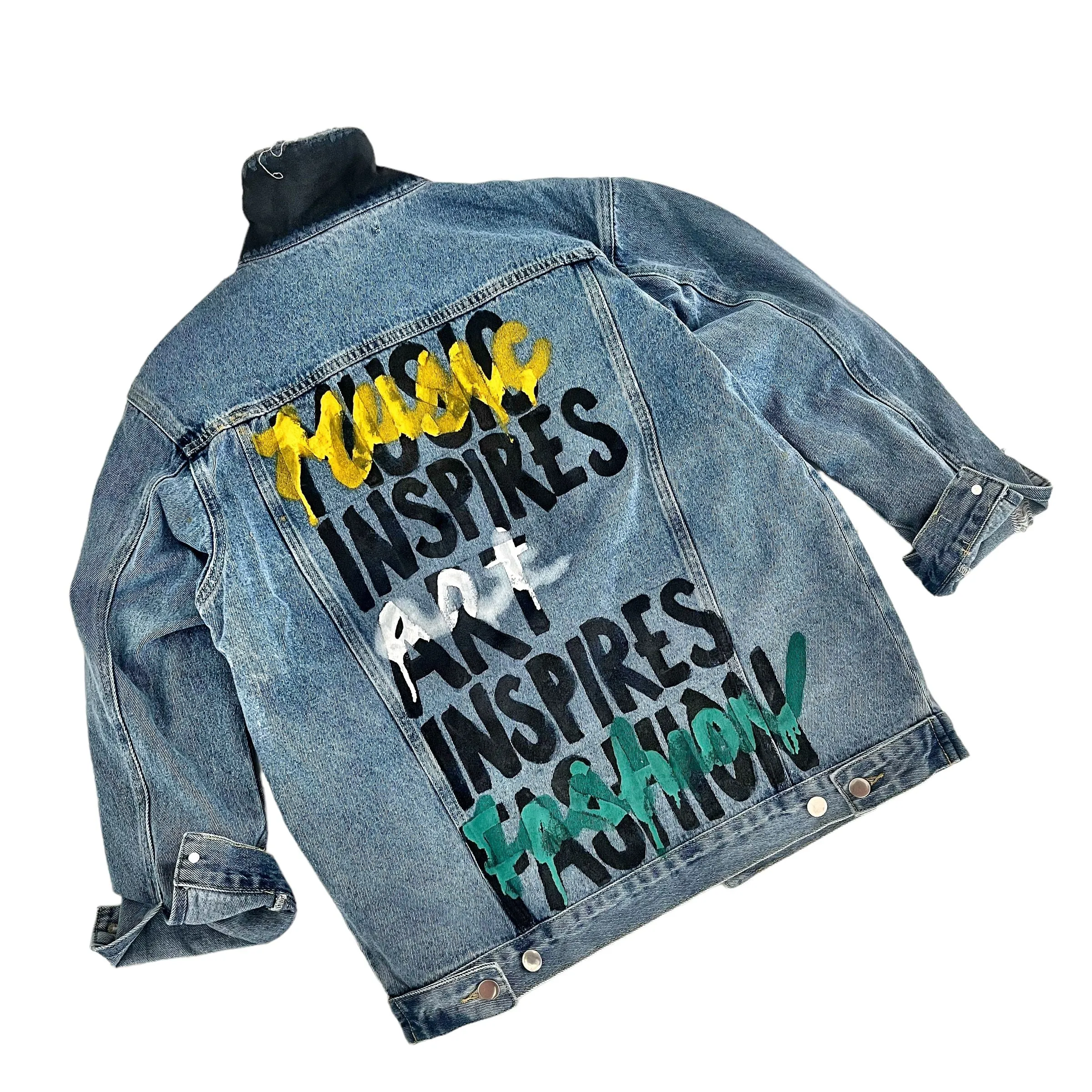 'Fashion Is Art' Denim Jacket