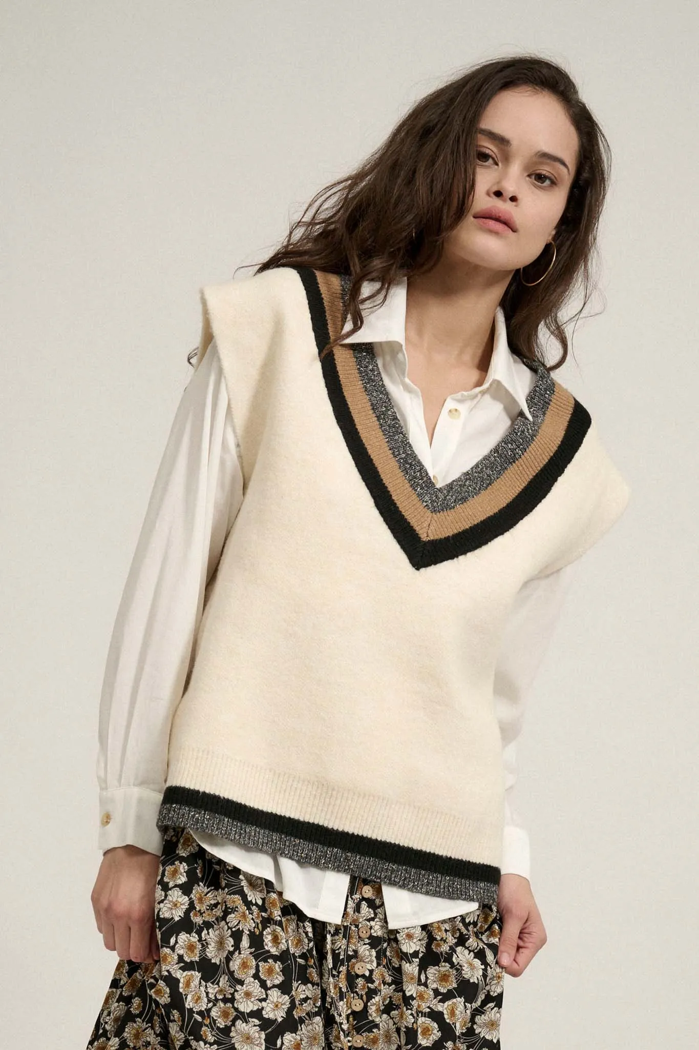 Game Set Match Varsity-Stripe Sweater Vest