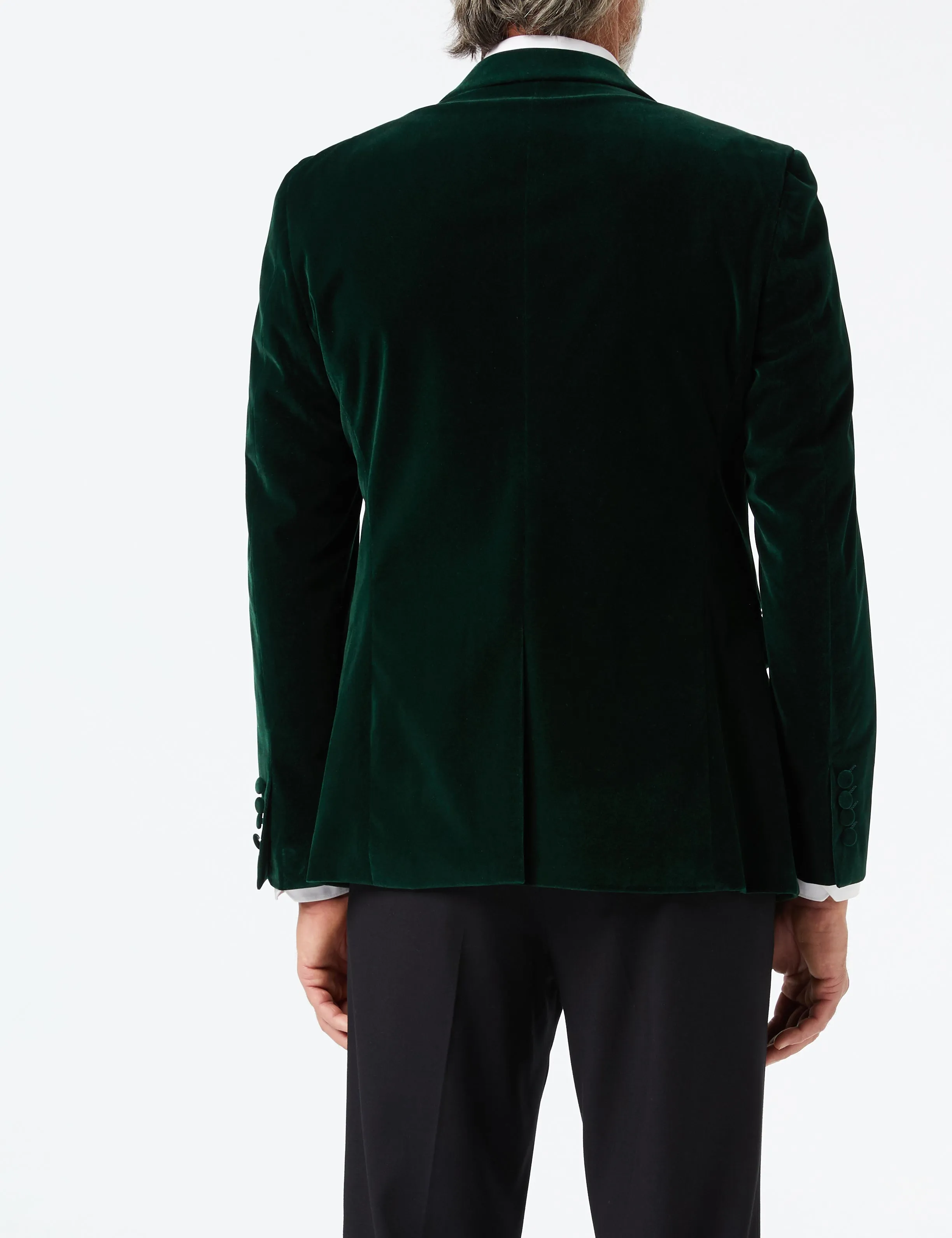 GARY- GREEN VELVET BLAZER