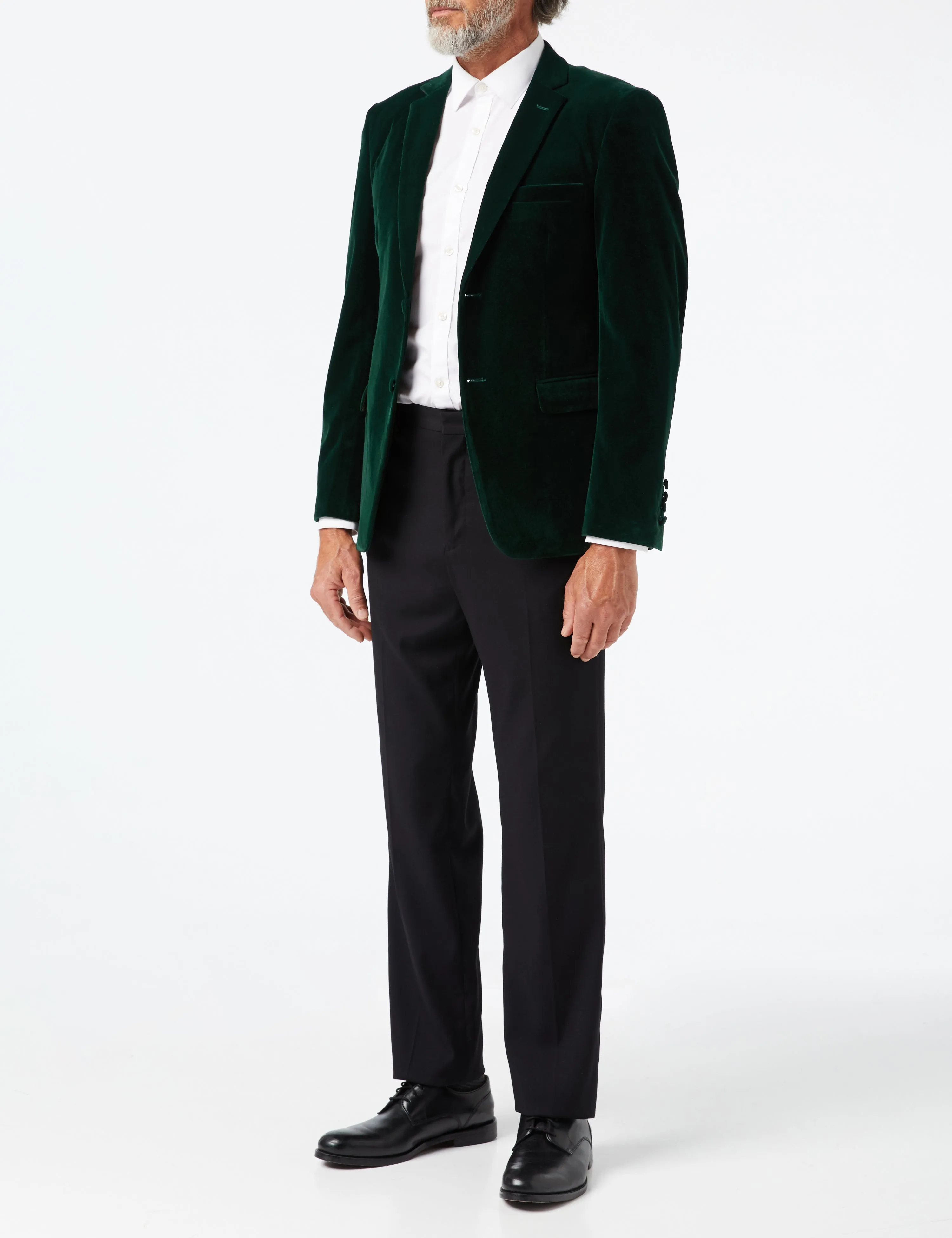 GARY- GREEN VELVET BLAZER