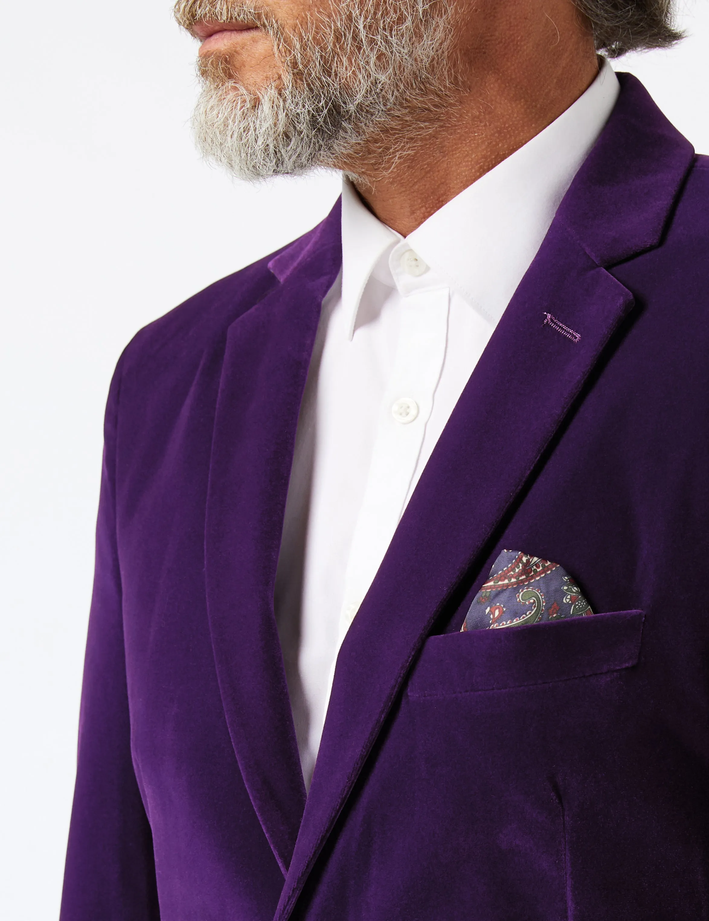 GARY- PURPLE VELVET BLAZER