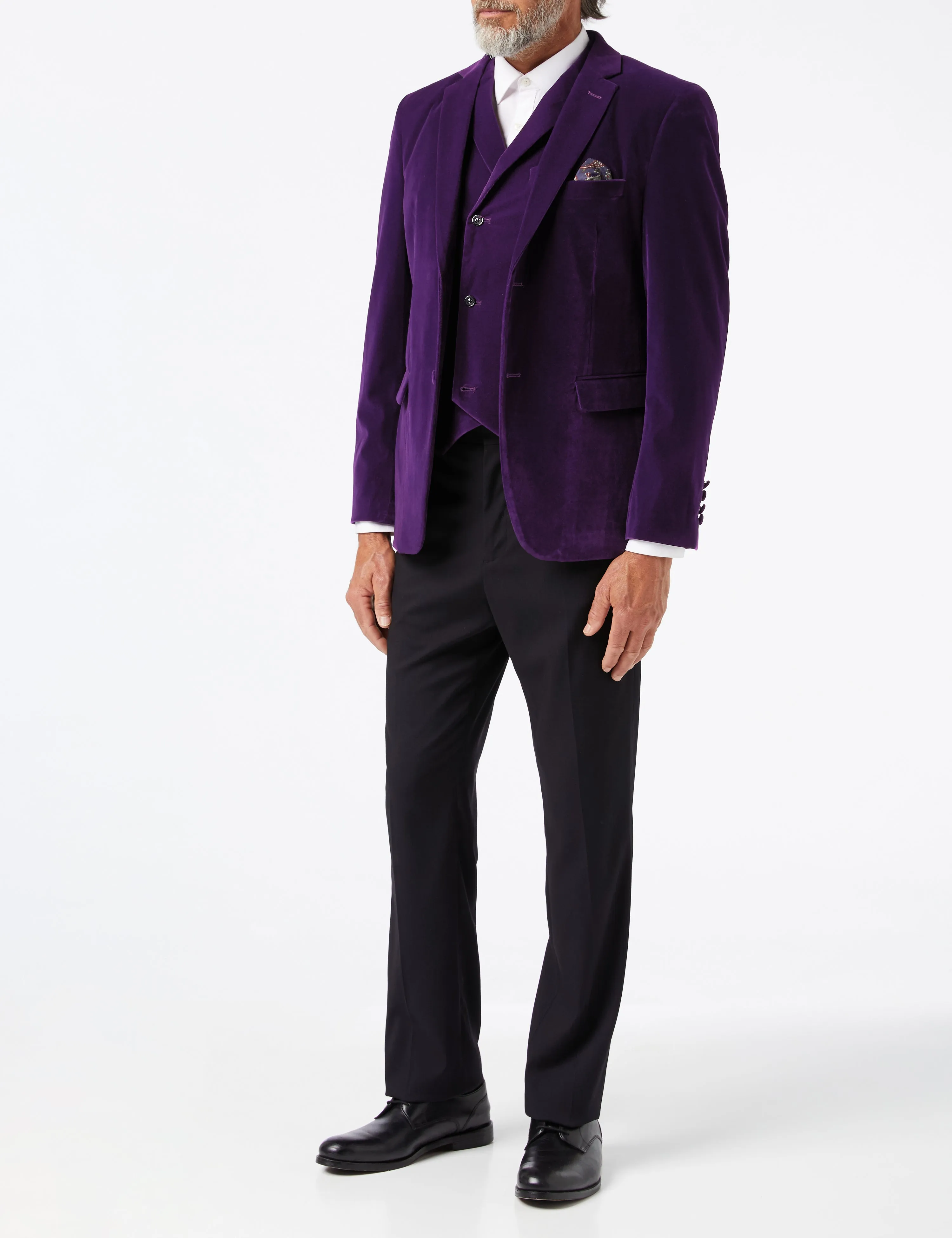 GARY- PURPLE VELVET BLAZER