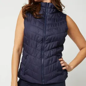 GGblue Womens Venus Quilted Vest - NAVY