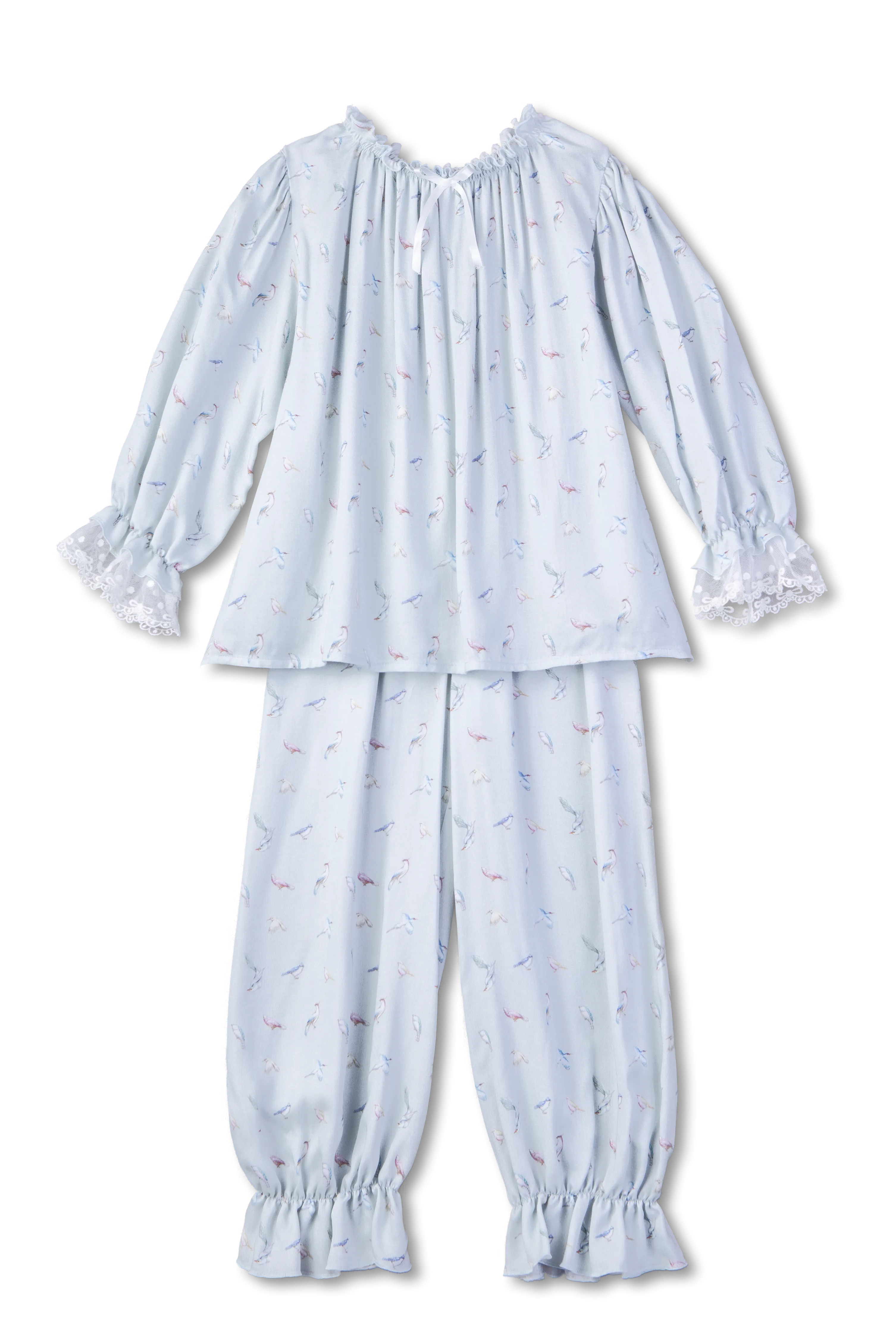 GRACE - KIDS' PYJAMA SET IN BLUE BIRDS