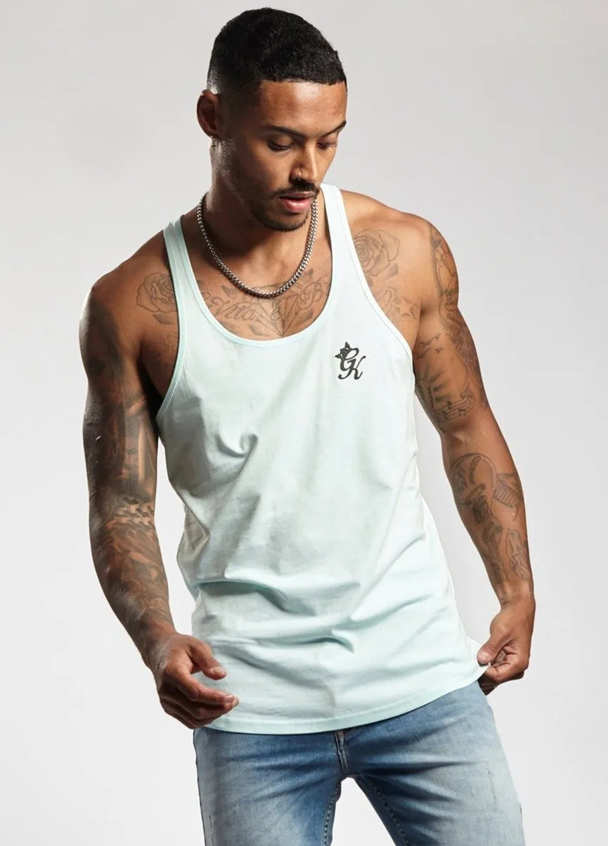 Gym King Stringer Vest - Aqua