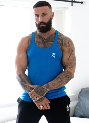 Gym King Stringer Vest - Sea Blue