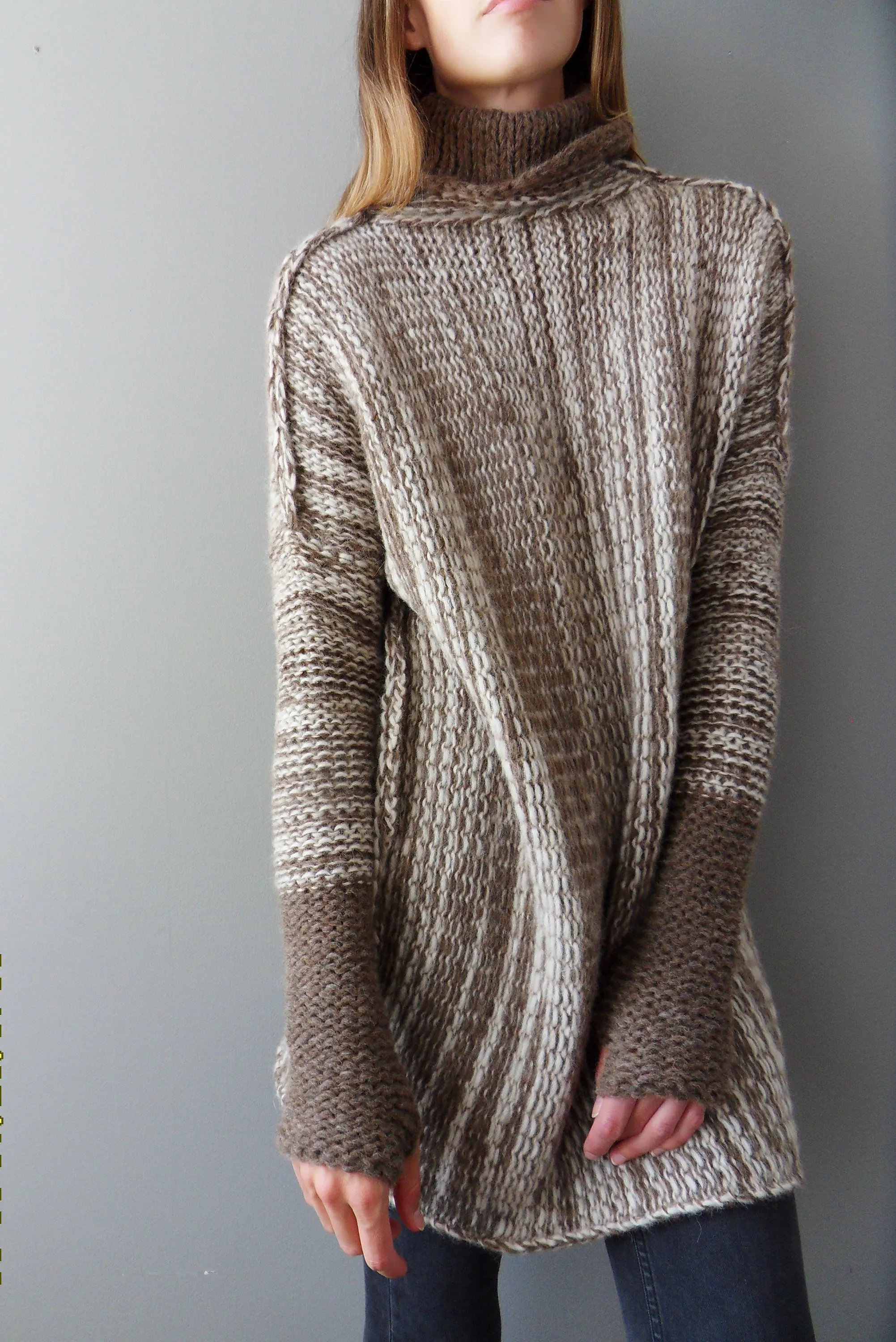 Handmade  Chunky knit sweater dress.