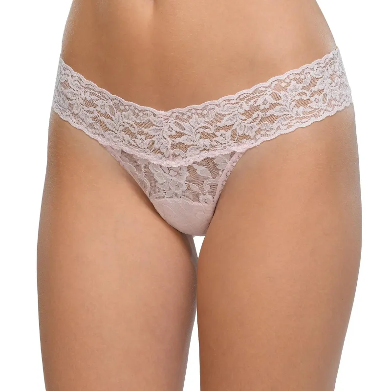 Hanky Panky Signature Lace Low Rise Thong Bliss Pink