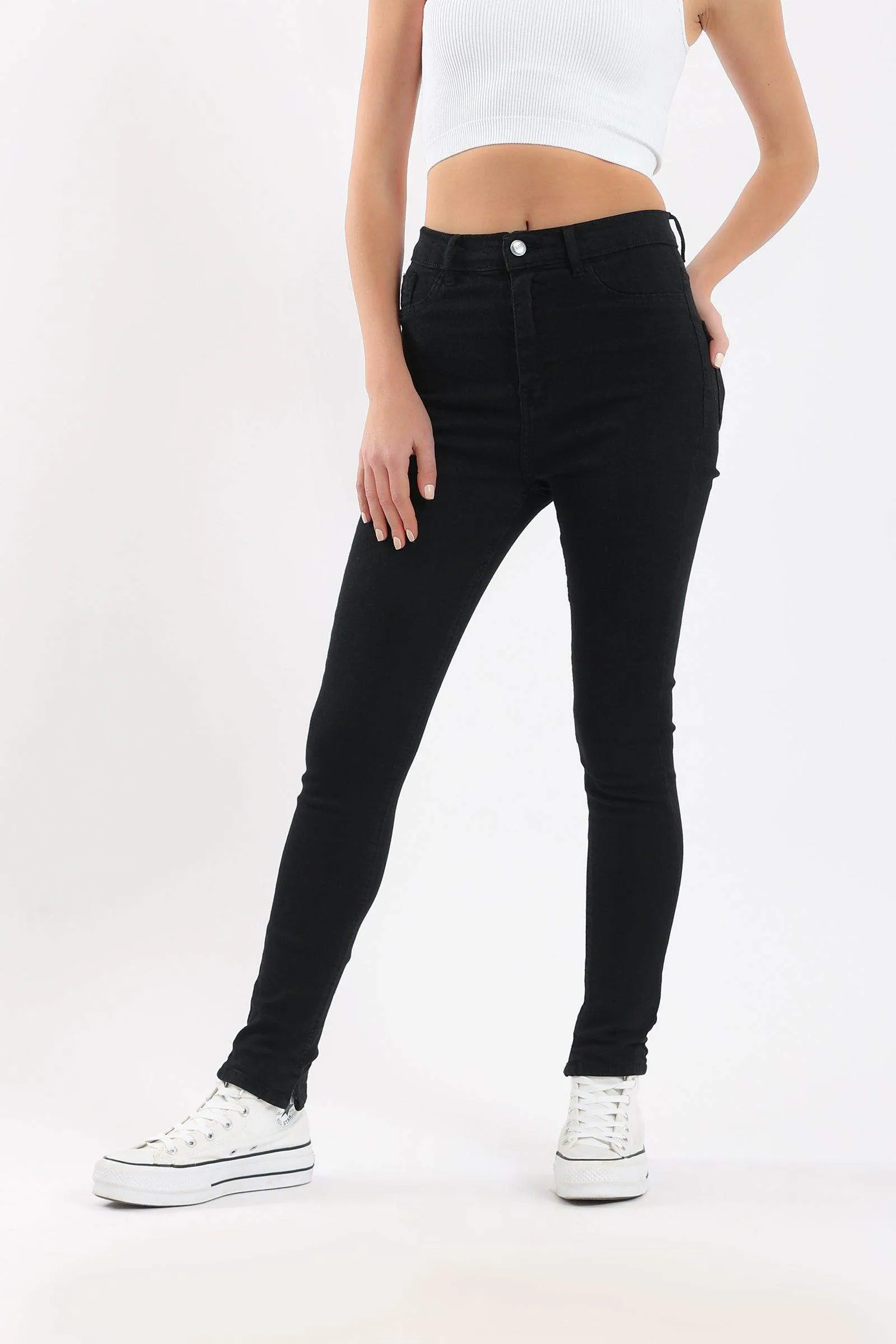 High Waist Slim Fit Jeans