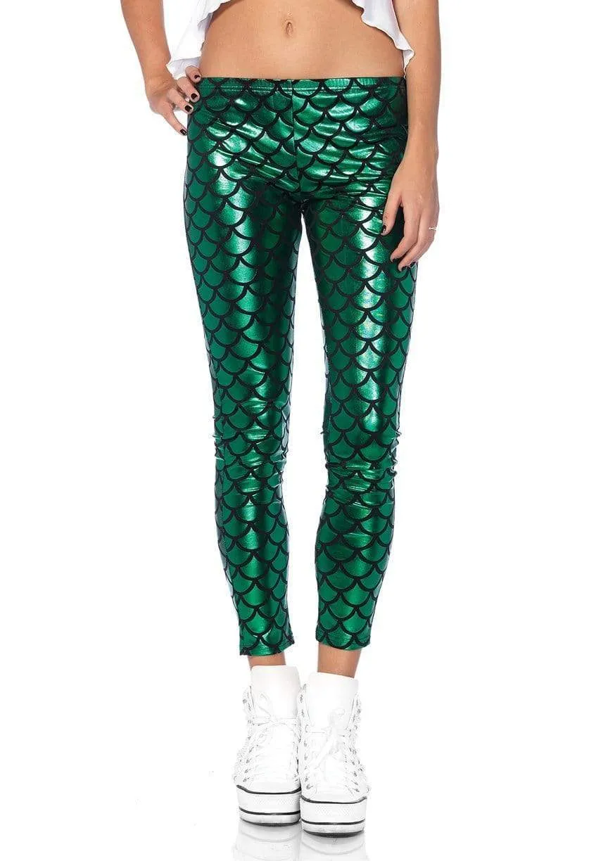 Hipster Mermaid Costume Leggings