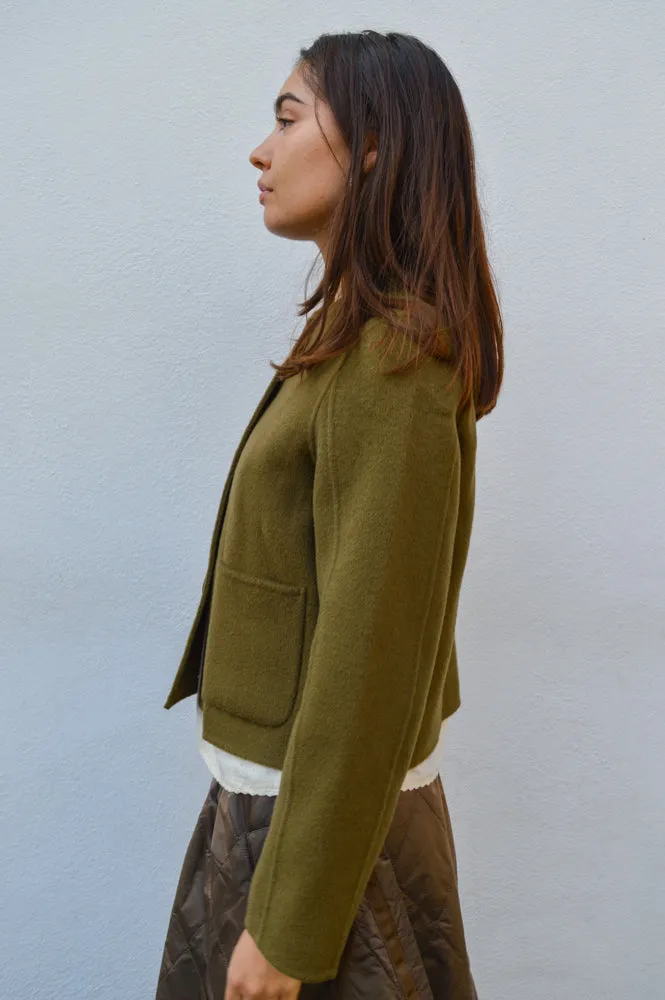 Indi & Cold Abrigo Olive Green Jacket