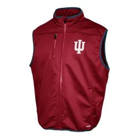 Indiana Hoosiers Softshell Full Zip Crimson Vest