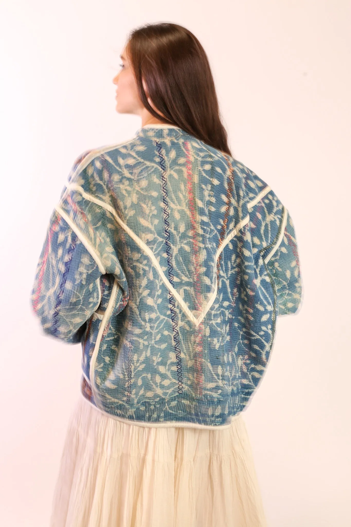 INDIGO KANTHA JACKET EMMY