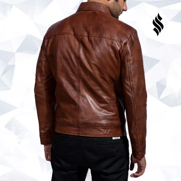 Inferno Brown Leather Jacket