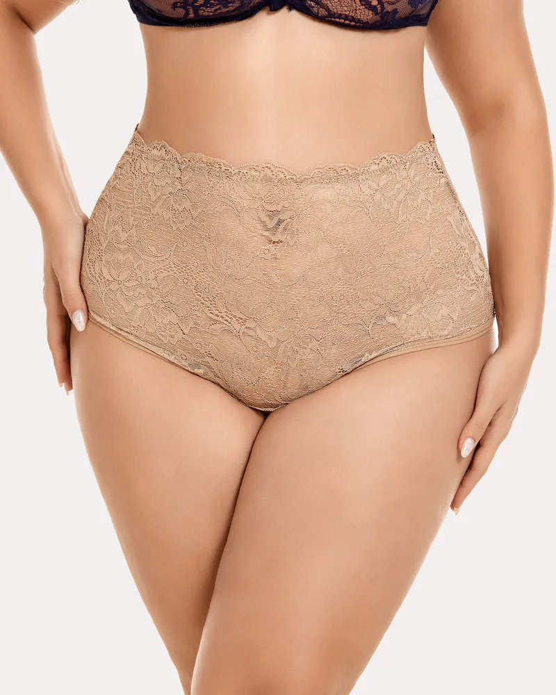 Invisible Seamless Hipster Lace Full Coverage Panties