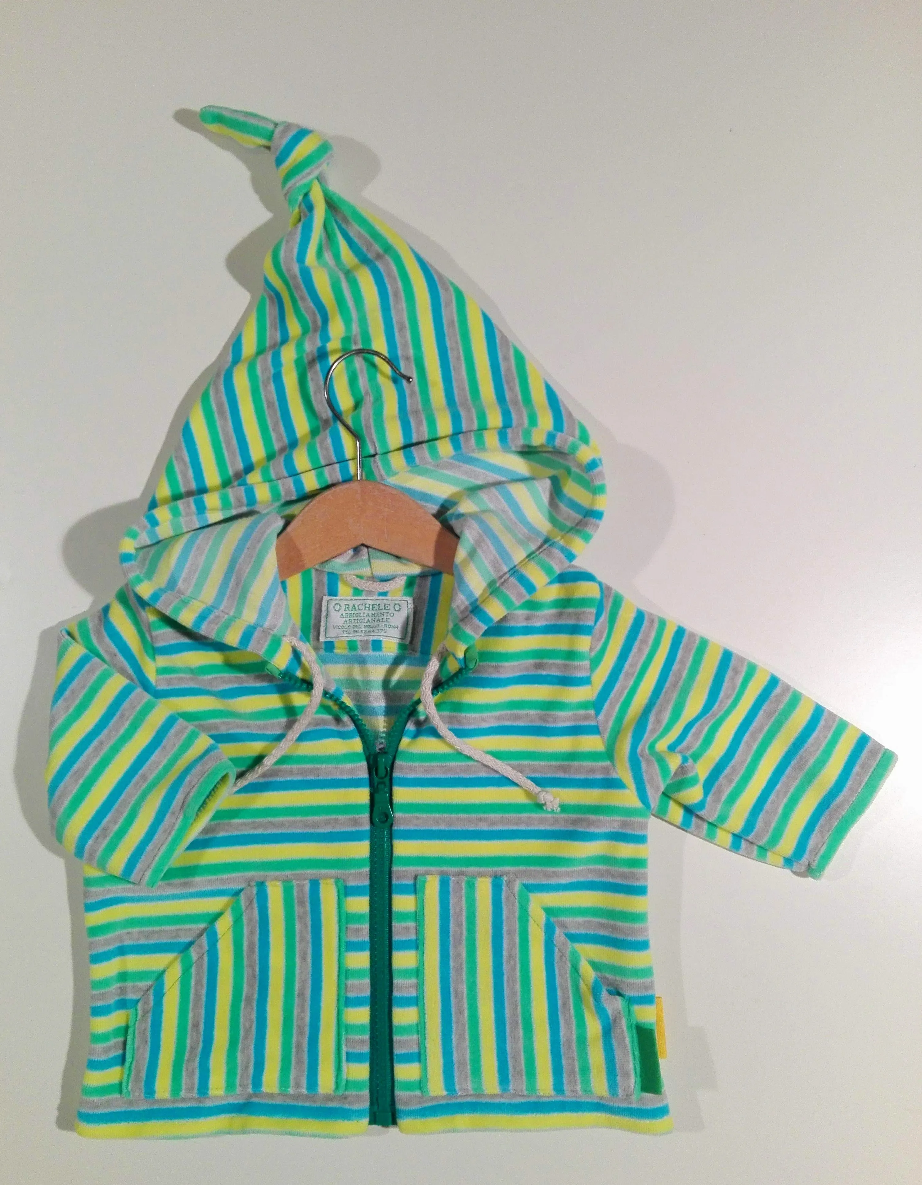 Jacket in warm cotton with hood