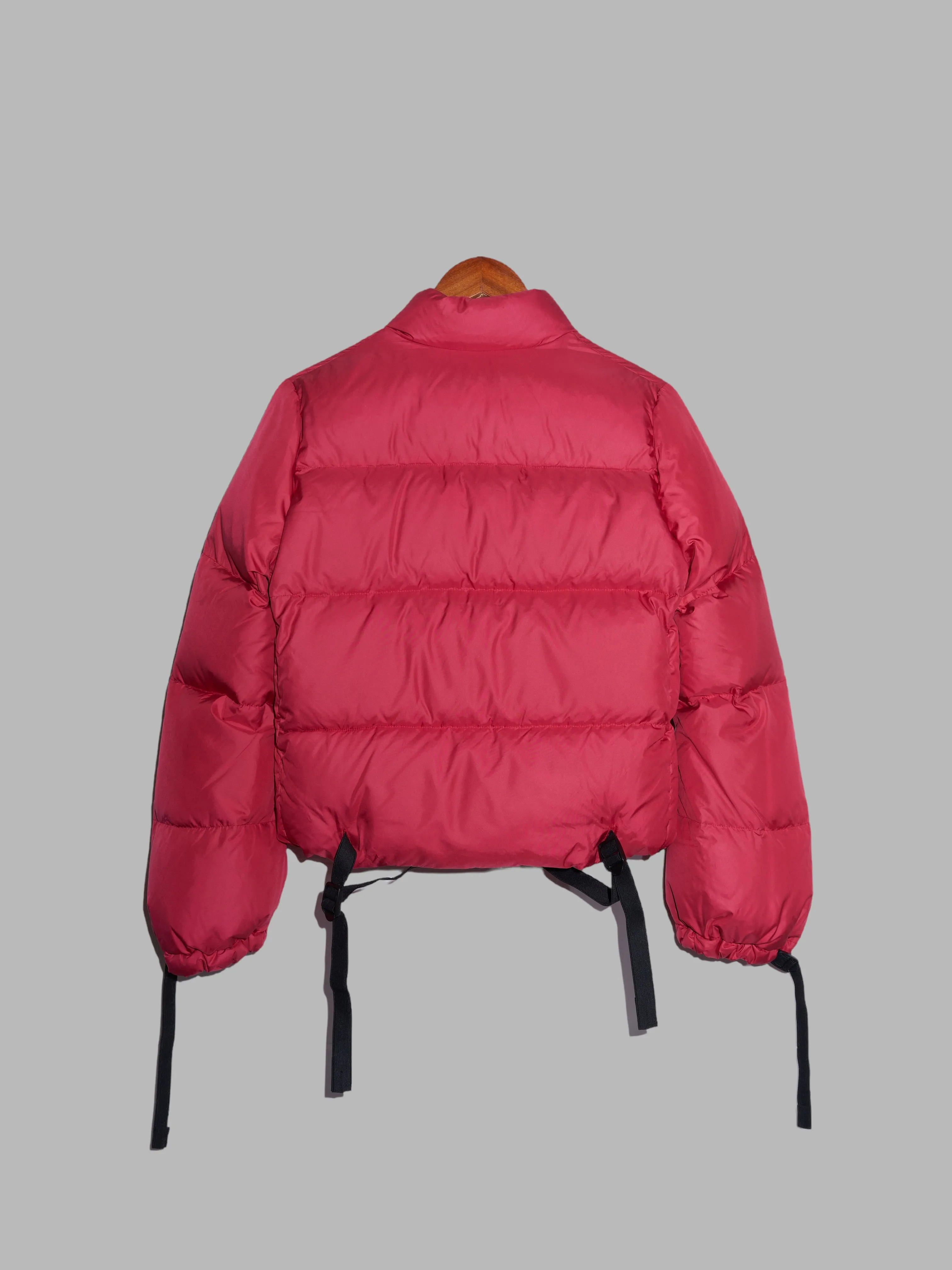 Junya Watanabe Comme des Garcons AW2007 red poly tape detail puffer jacket