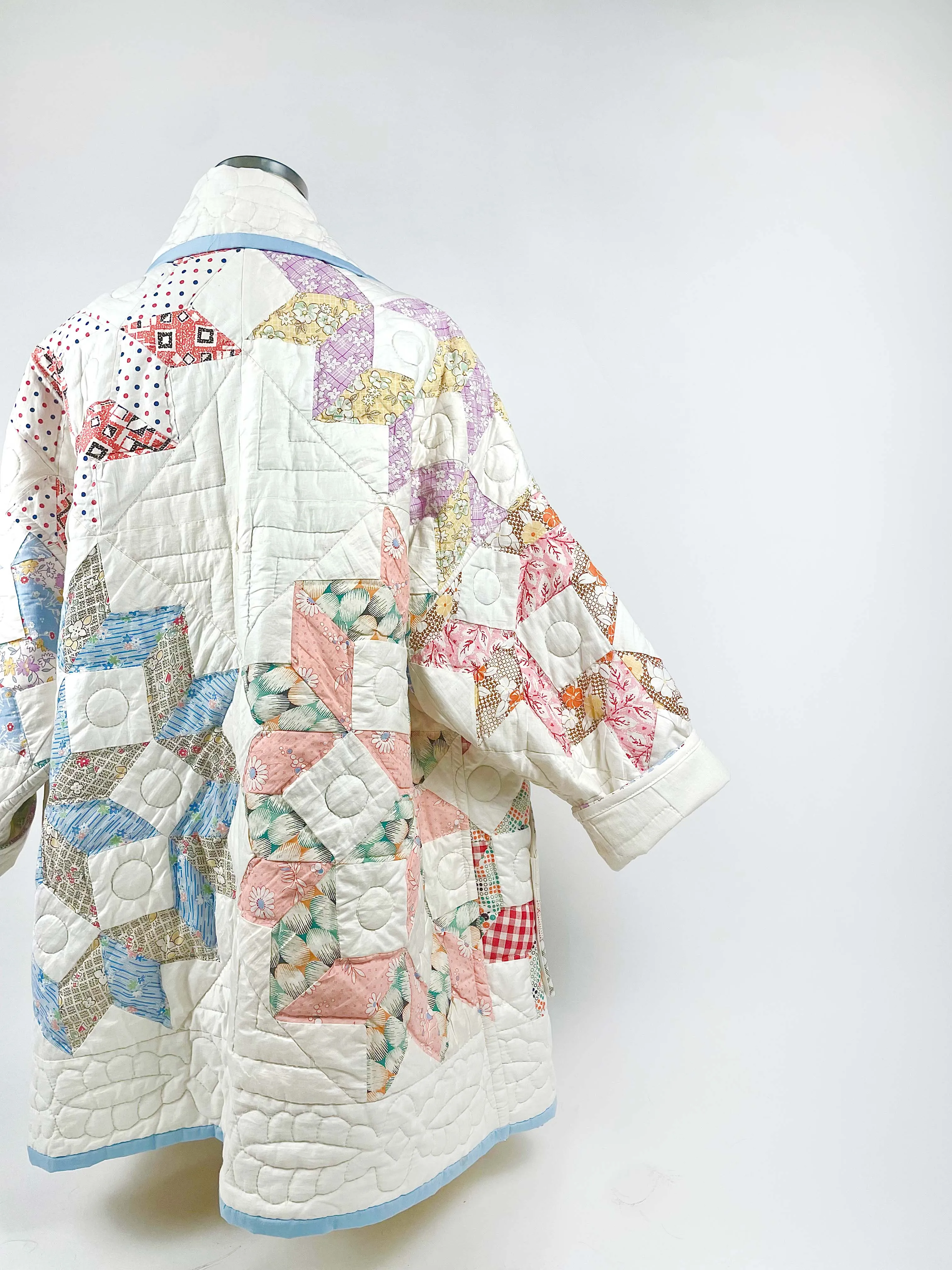 Kaleidoscope Quilted Duster Jacket