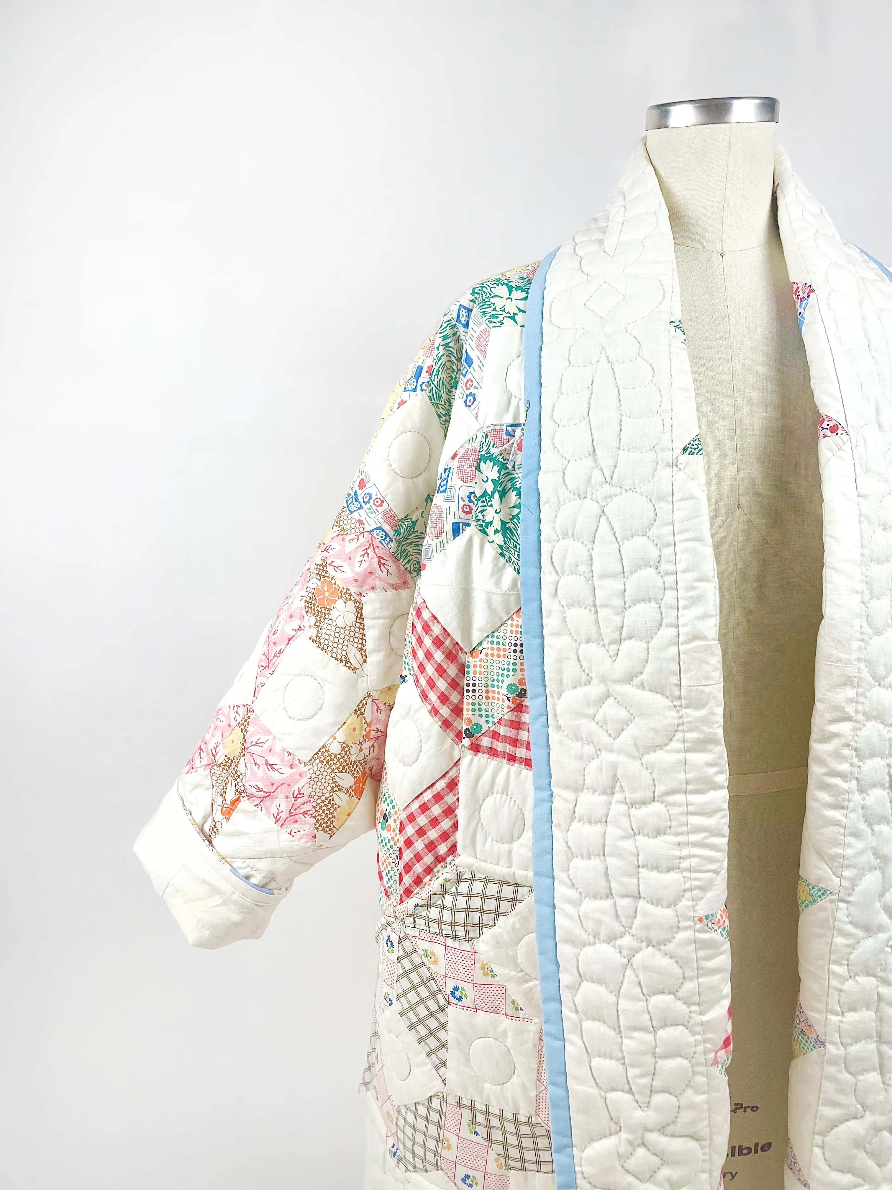 Kaleidoscope Quilted Duster Jacket