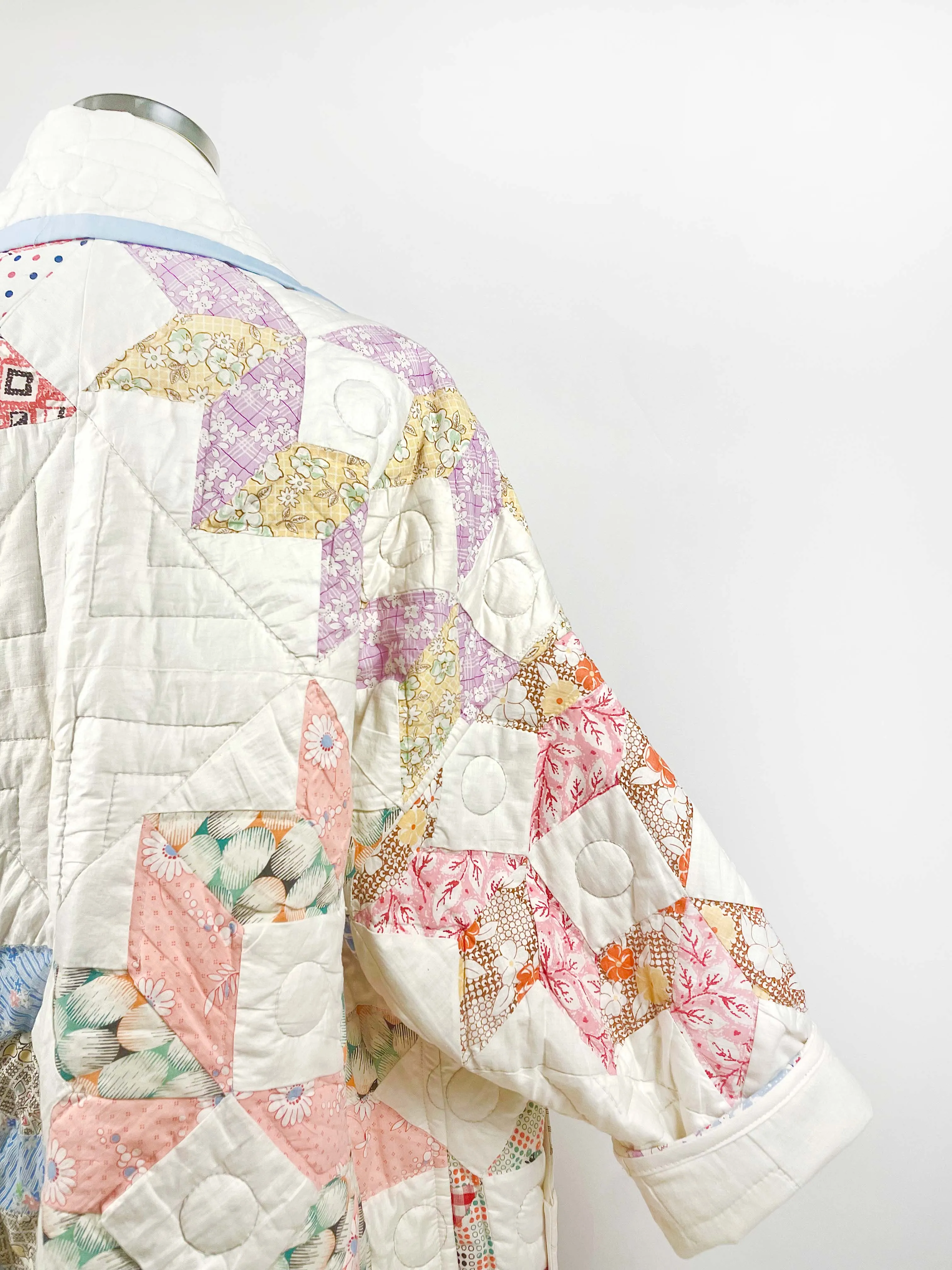 Kaleidoscope Quilted Duster Jacket