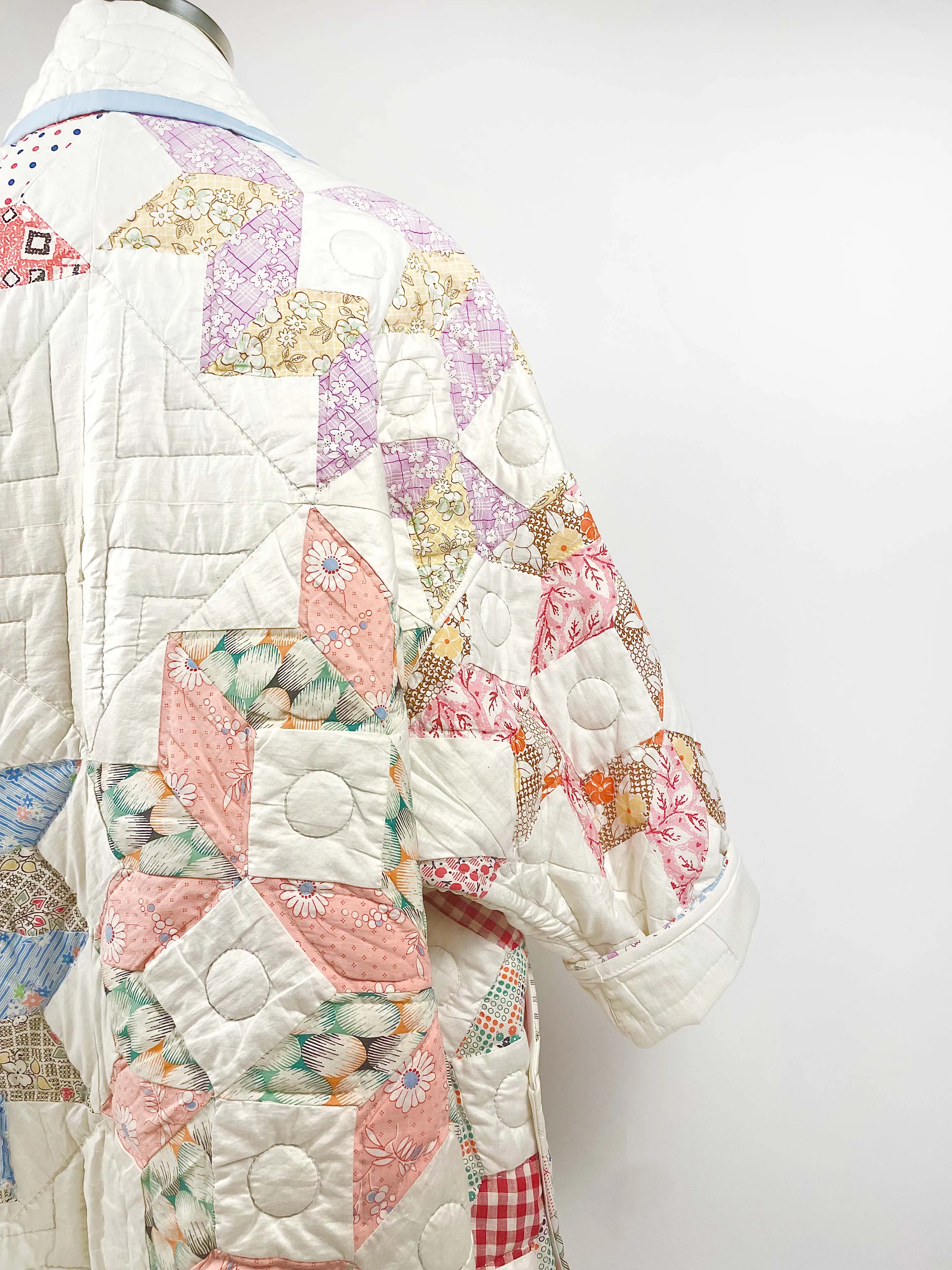 Kaleidoscope Quilted Duster Jacket