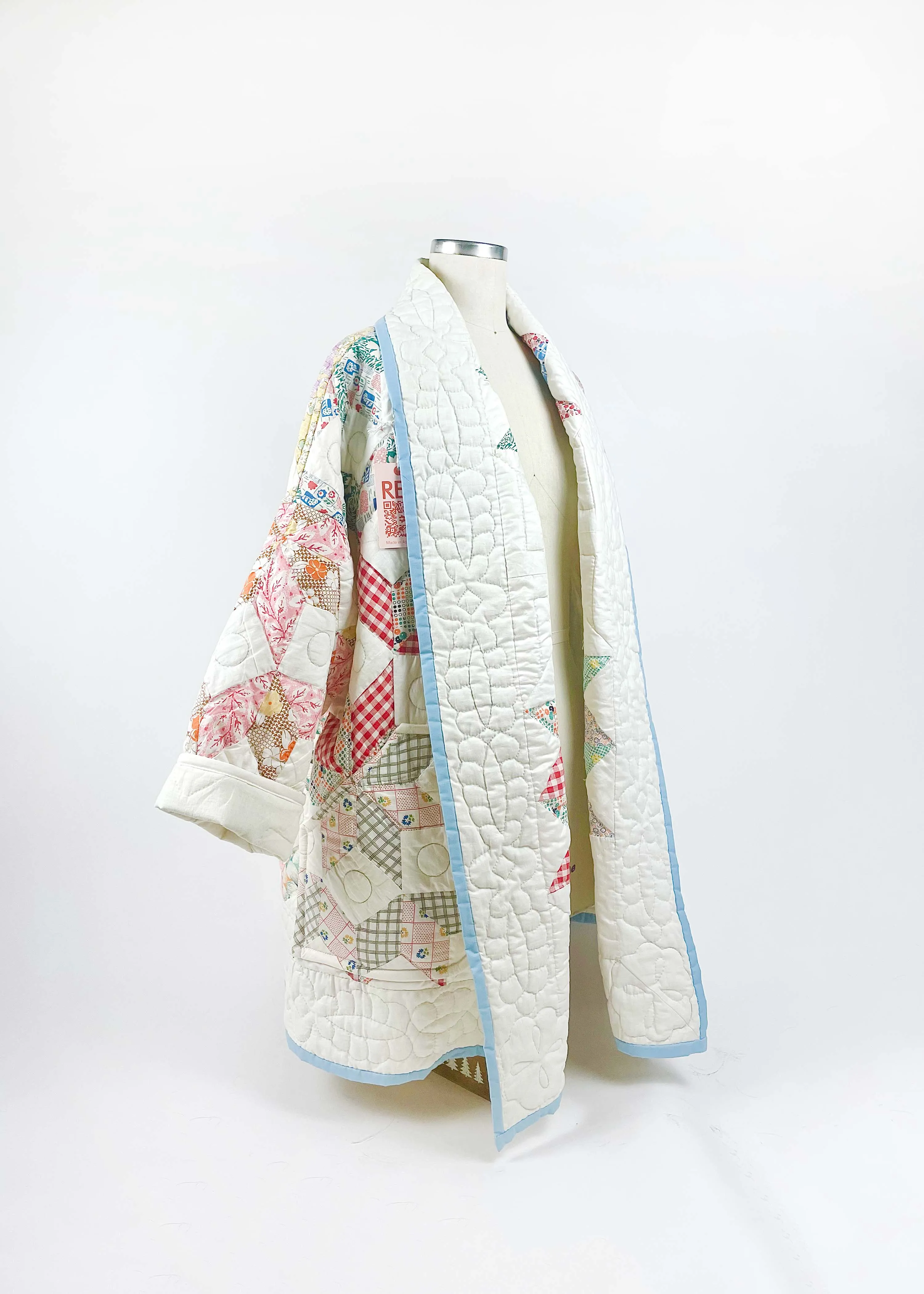 Kaleidoscope Quilted Duster Jacket