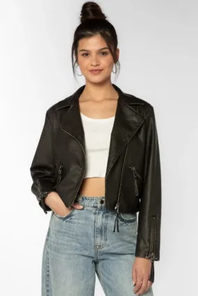 Kenwood Crop Moto Jacket