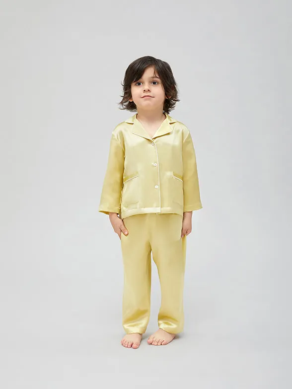 Kids Silk Pajamas Set Boys And Girls Silk Pajamas Set