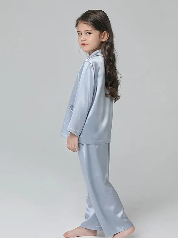 Kids Silk Pajamas Set Boys And Girls Silk Pajamas Set