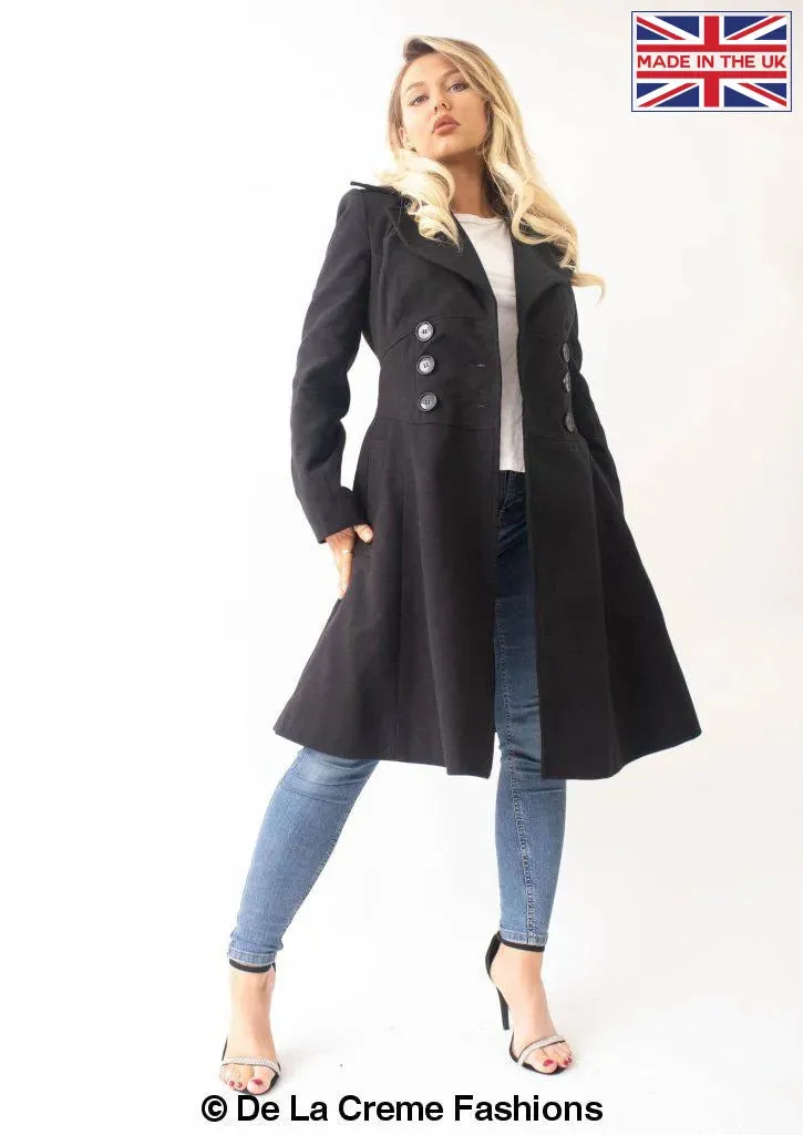 Kirsty Slim Fit A-Line Coat