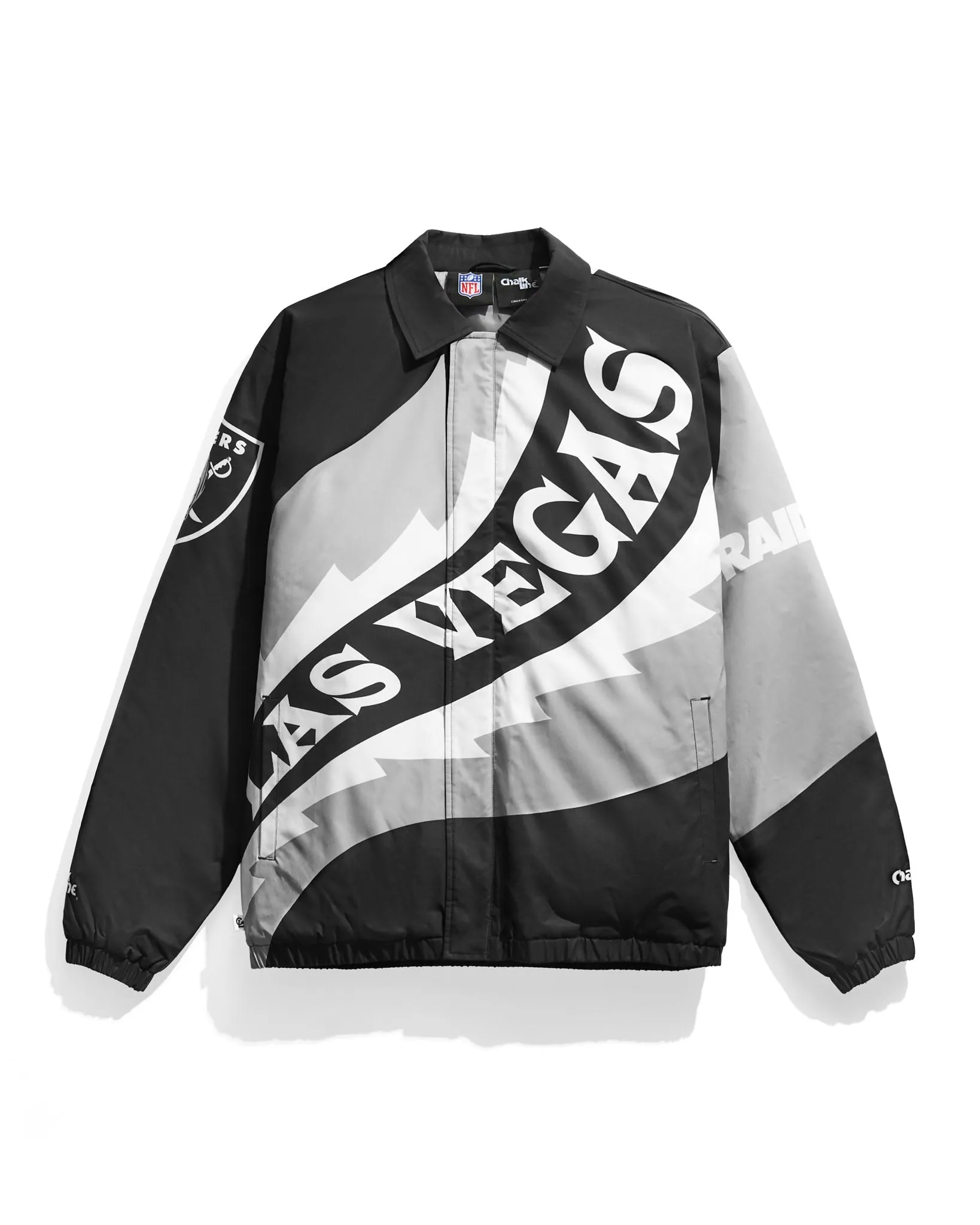 Las Vegas Raiders Saw Blade Quilted Puffer Jacket