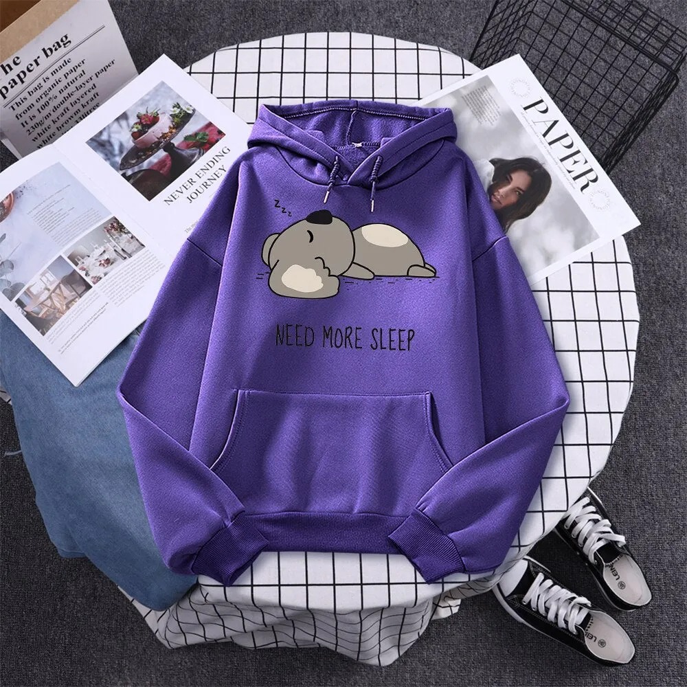 Lazy Koala Oversized Hoodie Sweatshirt