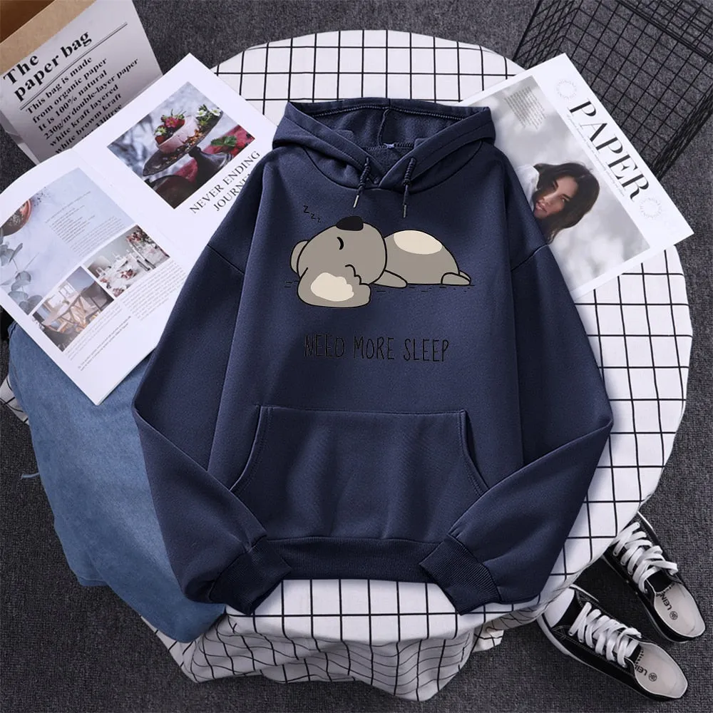 Lazy Koala Oversized Hoodie Sweatshirt