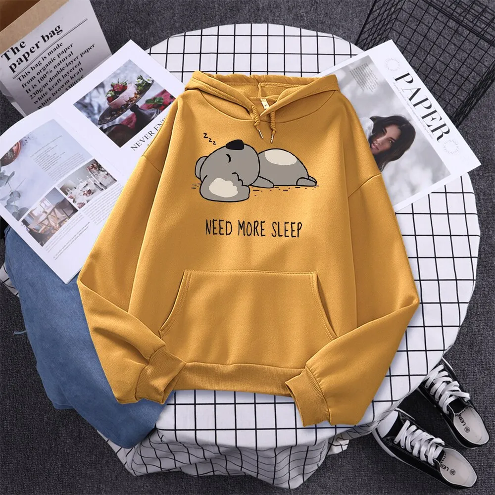 Lazy Koala Oversized Hoodie Sweatshirt