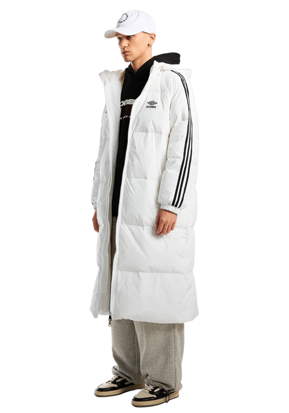 Long Hooded Down Jacket