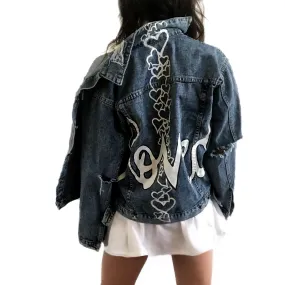 'LOVED' DENIM JACKET