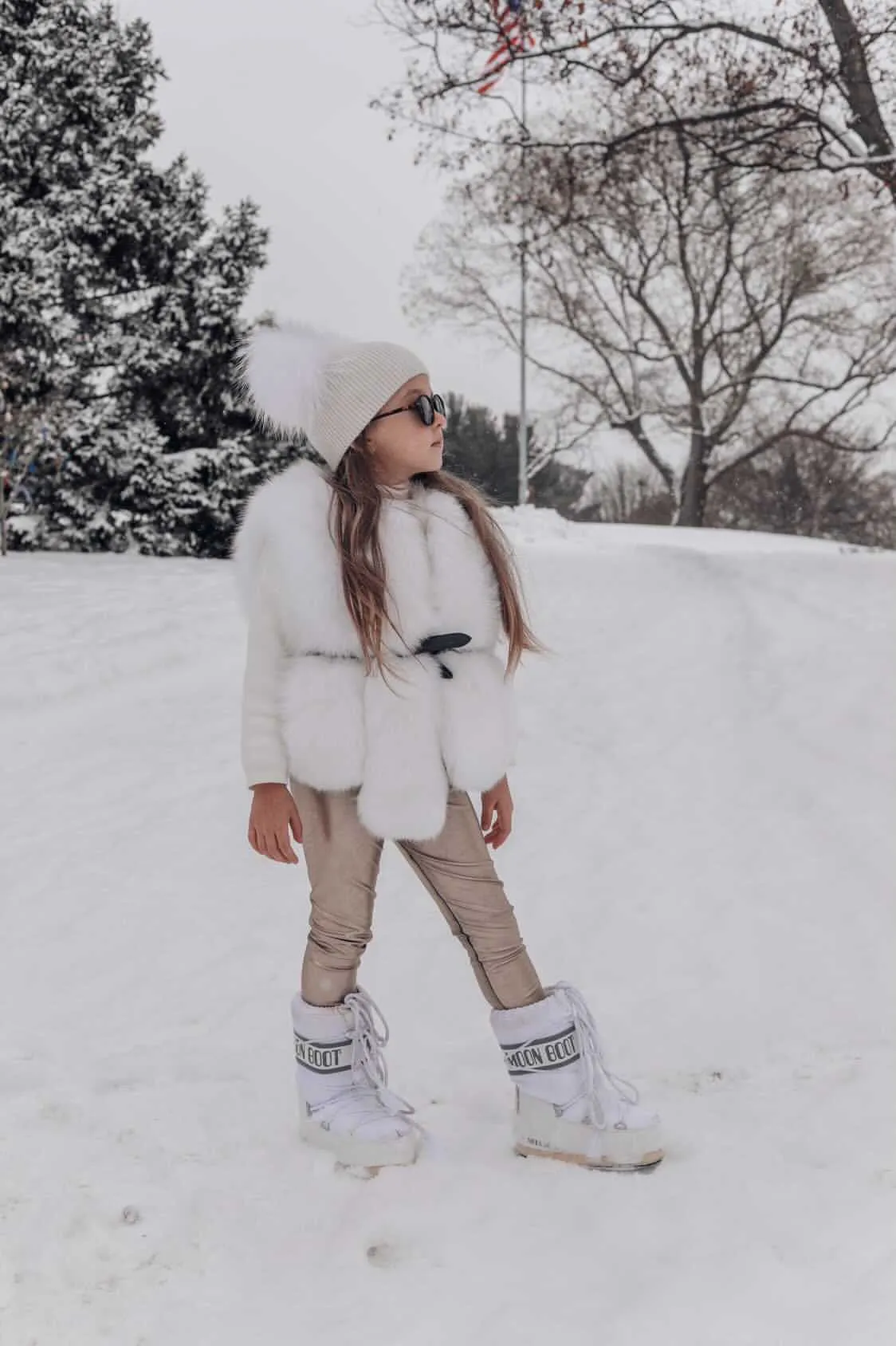 Luxurious White Fox Vest